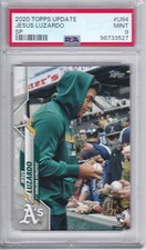 2020 Topps Update #U-94 JESUS LUZARDO RC Oakland ROOKIE SP Variation MINT PSA 9