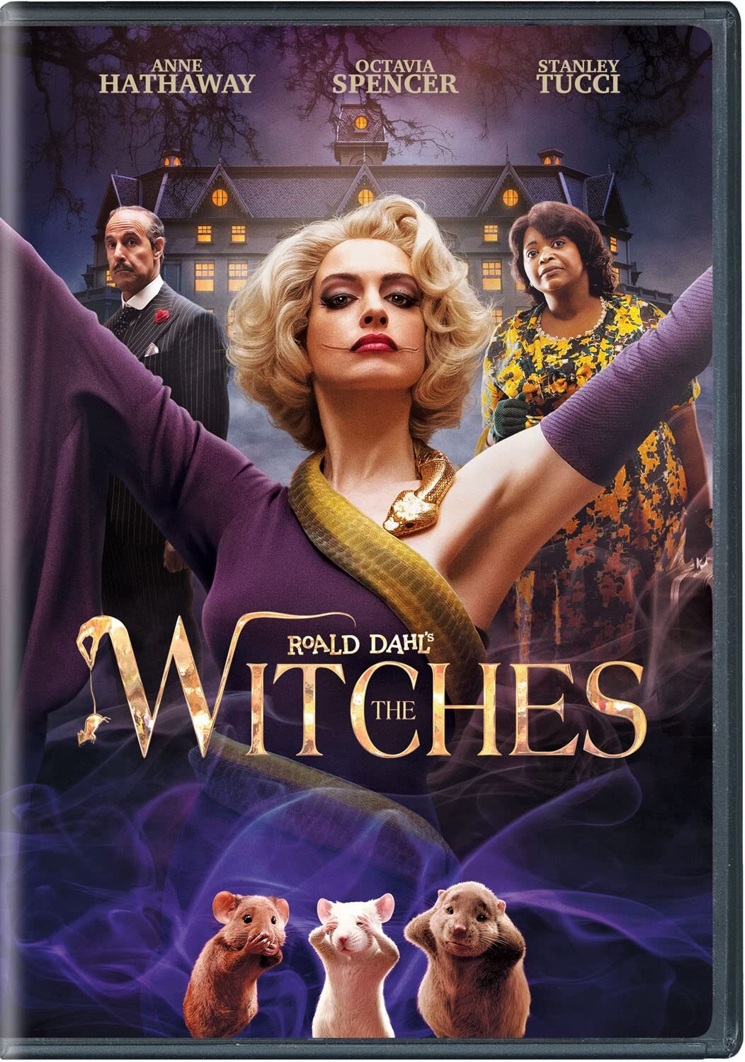 Witches, The (DVD) Anne Hathaway Octavia Spencer Stanley Tucci Kristin Chenoweth