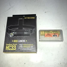 Nitecore HC33 Headlamp 1800 lumen with NL1835HP 18650 Battery Included Light Dad