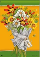 Breeze Art Premium Standard Flag, Summertime Bouquet, 28x40, New in Package