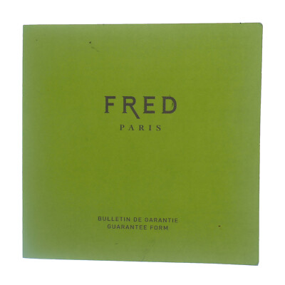 FRED WATCH GUARANTEE FORM / TERMS OF GARANTEE - OPEN PAPERS