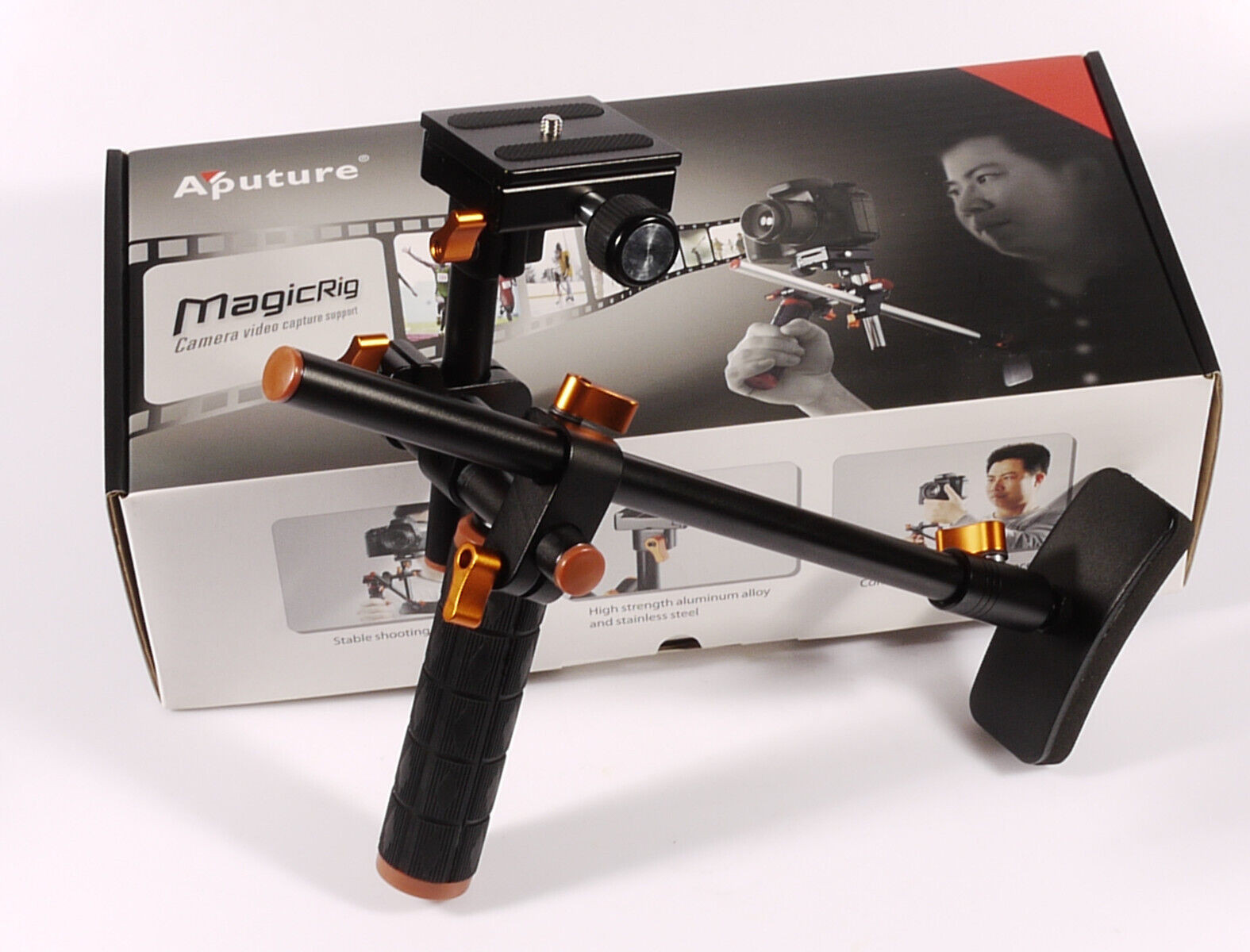 PRL) SUPPORTO FOTOCAMERA REFLEX VIDEOCAMERA MAGIC RIG V1 HDSLR VIDEO BRACKET ARM