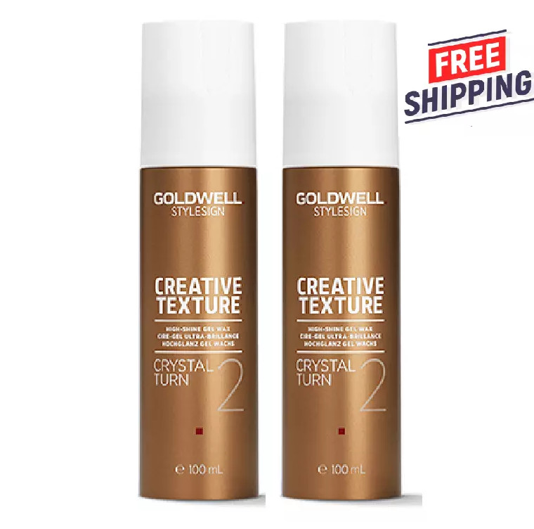 2 Упаковки знака Goldwell Style Sign Creative Texture Crystal Turn 2 Гель-воска 100 м/3,3 унции