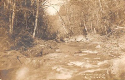 Ripton Vermont Mountain Stream OLD PHOTO