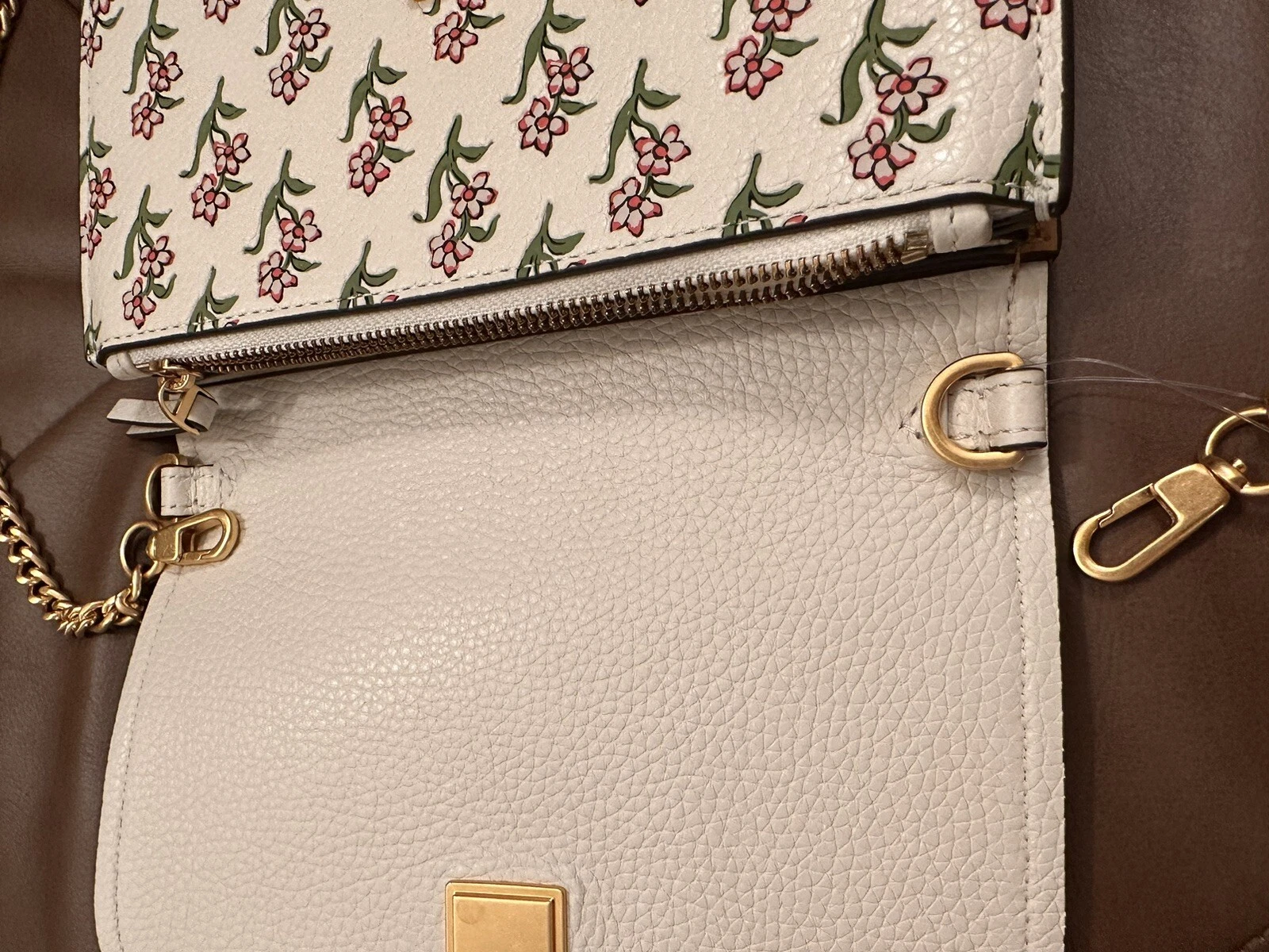 BORSA PORTAFOGLIO TORY BURCH DA DONNA EMERSON STAMPA MISTA NUOVA CON ETICHETTE $398
