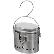 Kochset M40 Edelstahl 3teilig Outdoor Camping Bushcraft cooking set