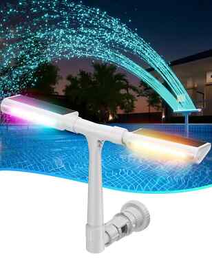 Solar Pool Fountain with 10-Color Lights â   Auto Light Sensing, Remote-Control