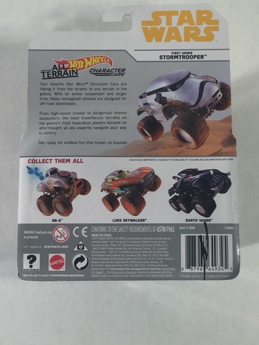 Hot Wheels STAR WARS “First Order Stormtrooper” All Terrain Character Car FTM94 - Picture 4 of 4