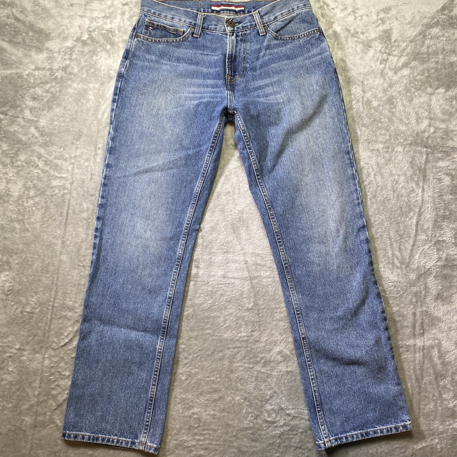 Tommy Hilfiger Mens Straight Leg Blue Denim Jeans 30x30