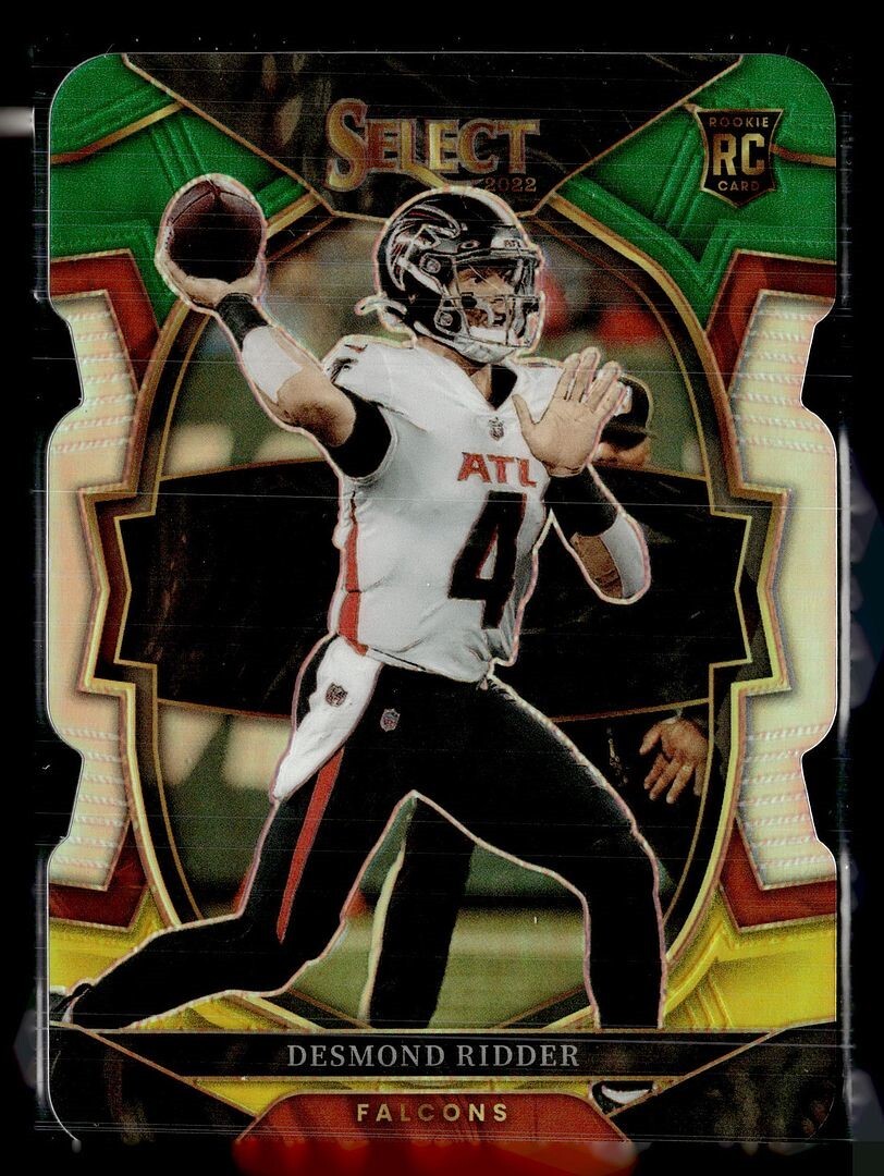 2022 SELECT GREEN YELLOW DIE CUT #36 RC DESMOND RIDDER