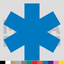 Star of Life Vinyl Die Cut Decal Sticker - Medical Emergency EMT EMS Ambulance