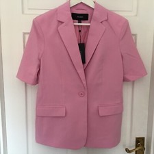 Vero Moda Love Island Pink Short Sleeve Jacket + Trousers Suit. Bnwt Size S