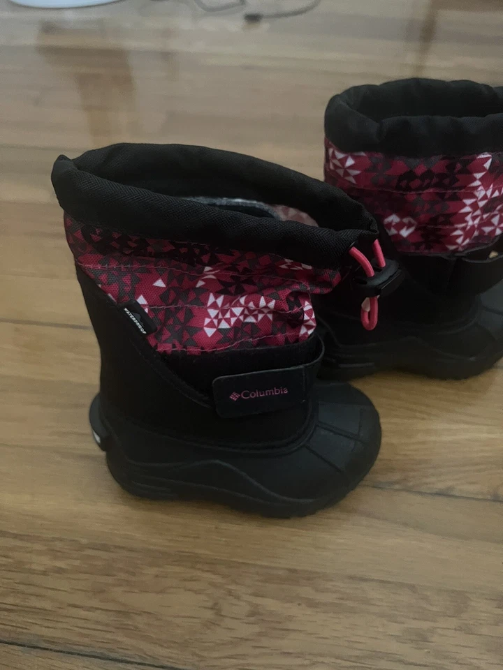 Columbia Jóvenes Niñas Powderbug Plus II Estampado Impermeable Invierno Botas de Nieve Talla 7 Foto 3 de 4