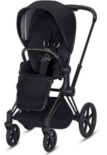 Used Very Good Cybex 2019 Priam 3 Stroller in Premium Black W/ Matte Black Frame