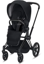 Used Very Good Cybex 2019 Priam 3 Stroller in Premium Black W/ Matte Black Frame