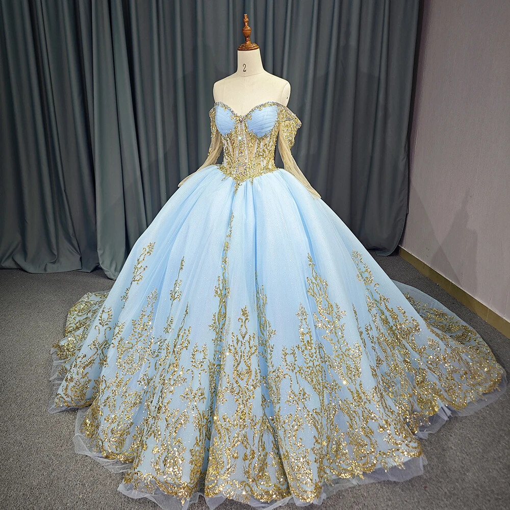 Amazing Sky Blue Lace Tiered Quinceanera Dresses Sweet 16 Vestidos De 15  Evening