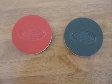 NEW 2 x Brooks Saddle Leather beer coasters (mat drink bottle bidon jumbo retro)
