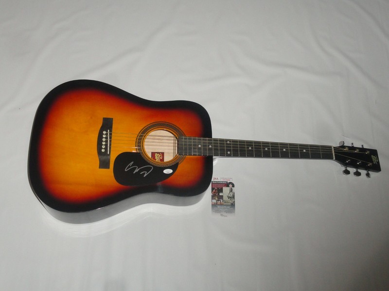COREY TAYLOR SIGNED FULL-SIZE SUNBURST ACOUSTIC GUITAR SLIPKNOT PROOF JSA COA