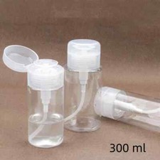 Botella dispensadora bomba push down para esmalte de uñas y desmaquillante - 300 ml