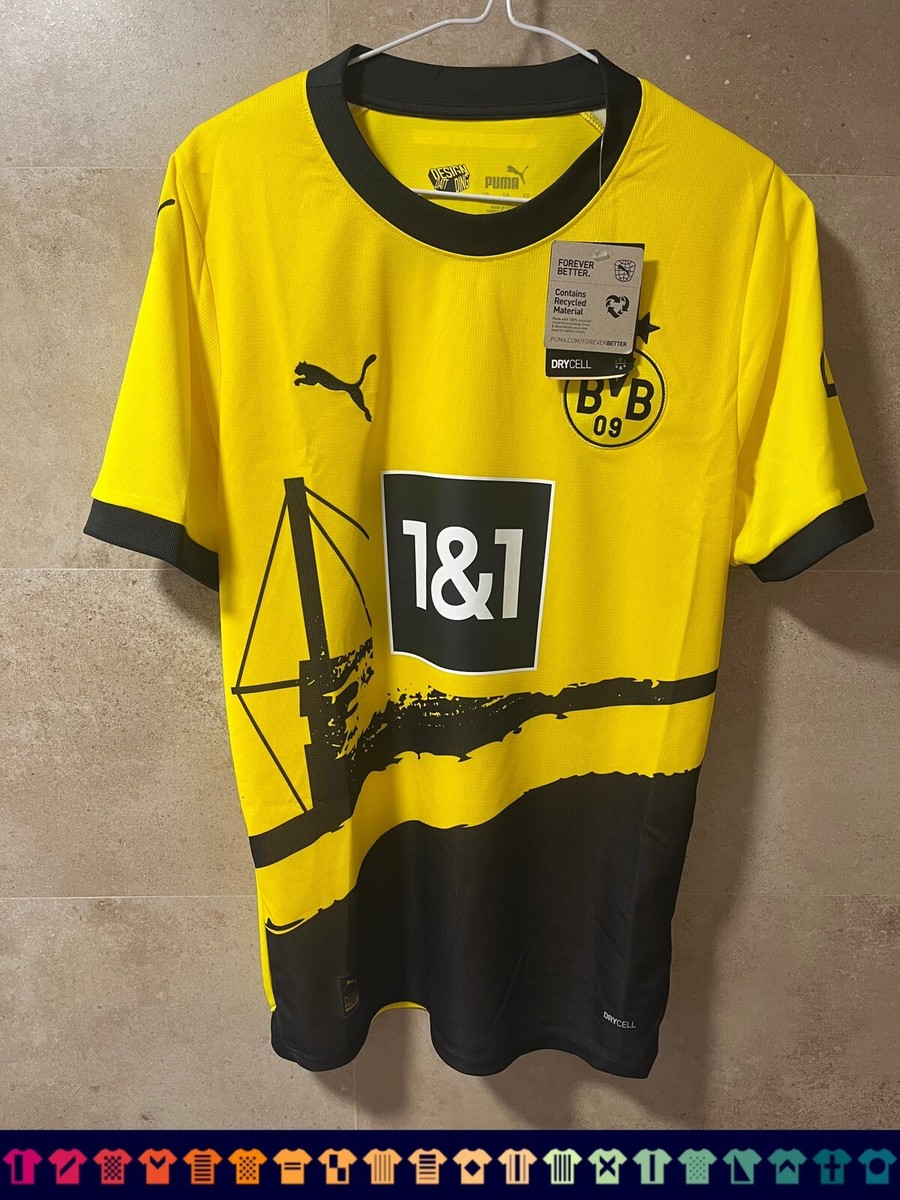 Puma Borussia Dortmund 23/24 Home Jersey Men's Size S Puma Borussia Dortmund 23/24 Home Jersey Men's Size S