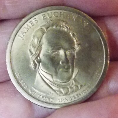 JAMES BUCHANAN $1 1857-1861 GOLD COIN STATUE OF LIBERTY