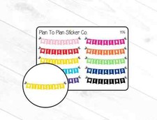 1176 Weekend Banner Planner Stickers.