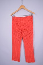 PRADA Womens Abstract Mesh Pants Trousers Size 38 Italy