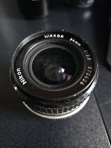 Vintage Nikon Nikkor 24mm f2.8 wide angle lens