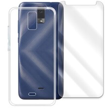 Anti-Shatter Screen Protector Shock Absorbing TPU Case for Blu View 3 B140DL USA