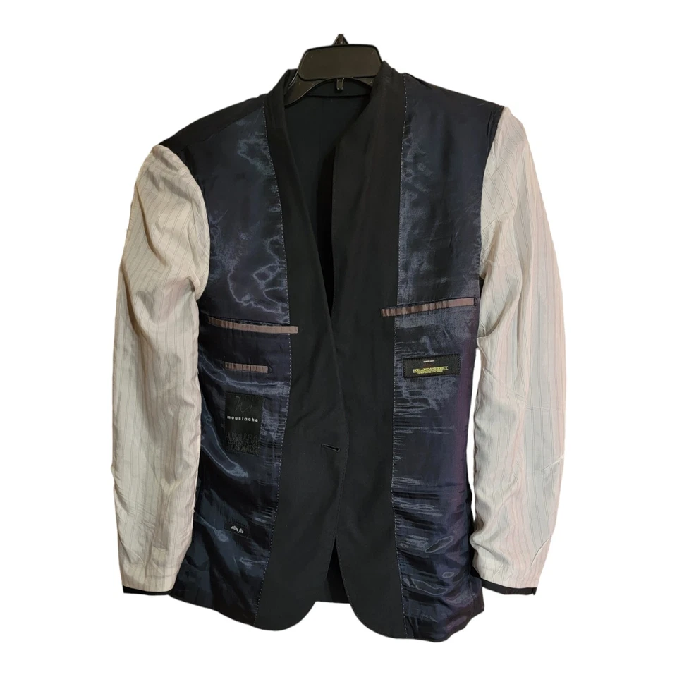 Holland and Sherry 夹克男式 48 胡子修身蓝色运动外套西装外套  — 第 4/4 张图片