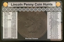 11" X 17" Penny Coin Roll Hunting Mat - Rubber Backed and Safe for Coins!