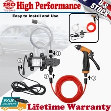 DC 12V 160PSI Spray Gun Electric Electric Car Auto Cleaner Washer Kit Water Pump