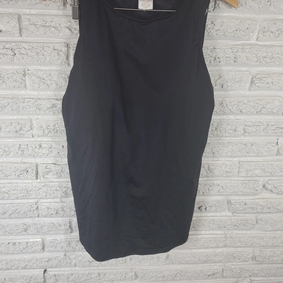 Camiseta de natación Lands End para mujer 18 Plus sin mangas sujetador incorporado forrada negra cómoda playa Foto 4 de 4