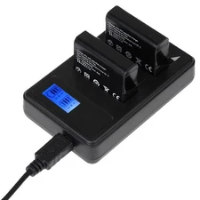 NNEIDS Gopro Hero4 Charger With Dual Batteries And Lcd Screen