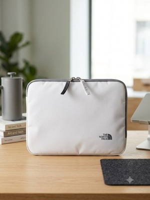 North Face Laptop Tasche in Weiß, 13 Zoll Gepolstert Tech Tablet iPad Tsa Hülle Neu
