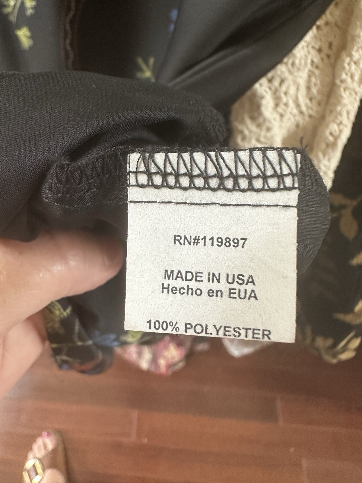 Collective concepts Women’s Large Black Printed tunic Top Funky Style Belted