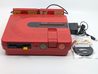 Sharp Twin Famicom AN-500R rot/schwarz | neuer Riemen | vollständig getestet ...