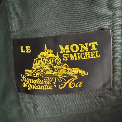 NWT Le Mont St Michel French Work Jacket XL Forest Green Moleskin Chore Coat image 3