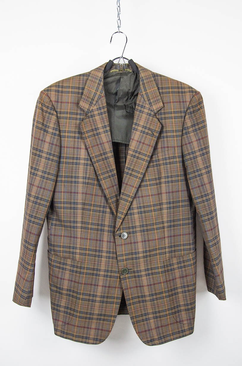 Burberrys Vintage Checked Cotton Blazer – Made in West Germany - Size L