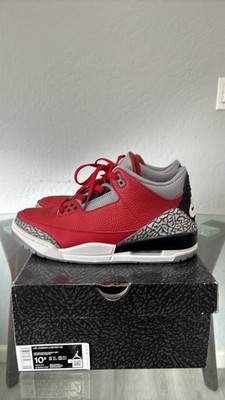 Jordan Air Jordan 3 Retro SE Fire Red Cement Grey Unite Mid Top Lace Up CK5692- 