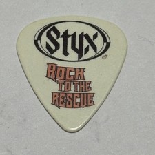 STYX ROCK TO THE RESCUE GUITAR PICK CONCERT TOUR STAGE PLECTRUM TOMMY SHAW RARE
