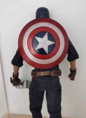 1/6 Scale Captain America Handheld Shield Alloy Model for 12'' Action Figure Toys