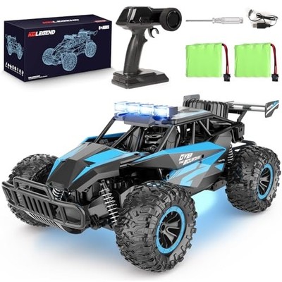  Remote Control Car, 2.4GZh High Speed 20km/h RC Monster Trucks 30+min Blue