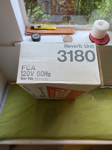 Vintage 1982 Fostex 3180 Spring Reverb – New in Box w/ Manual – Rare Find! - Picture 10 of 11