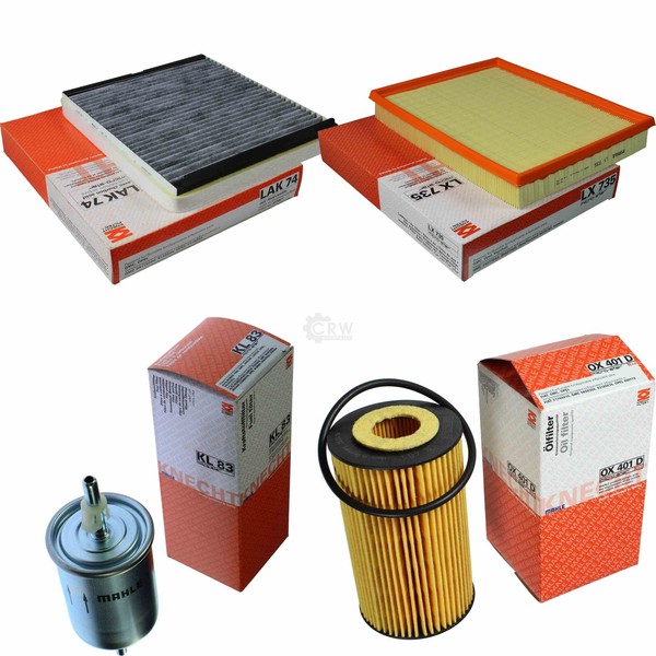 Mahle Kraftstofffilter KL 83 Innenraum LAK 74 Luftfilter LX 735 ÖLfilter OX 401D-image