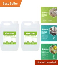 Multi-Purpose 10L White Vinegar - 2 Bottles for Cooking, Cleaning, & Deodorizing 1.30 per litre
