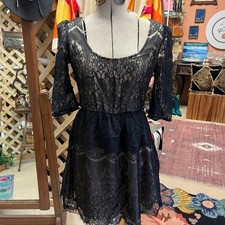 MM Couture Black Lace Dress (B)