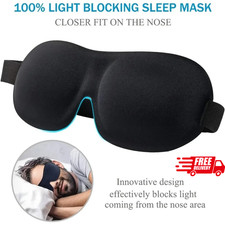3D sleep mask, memory foam eye mask, light blocking blindfold, travel