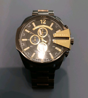 Diesel Only The Brave DZ4338 Herren Chronograph Quarz schwarz, Stahl, Box