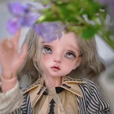 1/4 Bare Doll BJD Doll SD Resin Joint Face Makeup Eyes Lovely Handmade Girl Toy